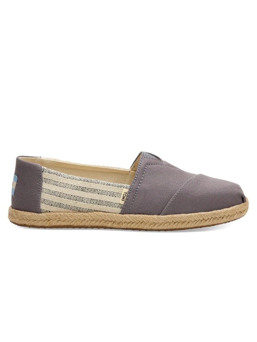TOMS Alpargatas Ivy League Canvas Striped Slip On Shoe